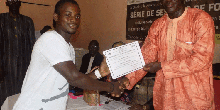 Koumpentoum : la chambre des métiers remet des attestations de formation techniques aux artisans