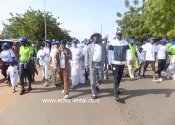 Tamba : randonnée pédestre de la plateforme des femmes solidaires, pour « un citoyen, une moustiquaire »