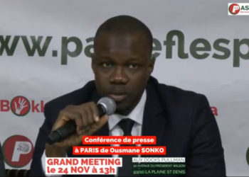 Ousmane Sonko à Paris : « Le Sénégal sortira du Franc CFA, si je suis élu en 2019 »