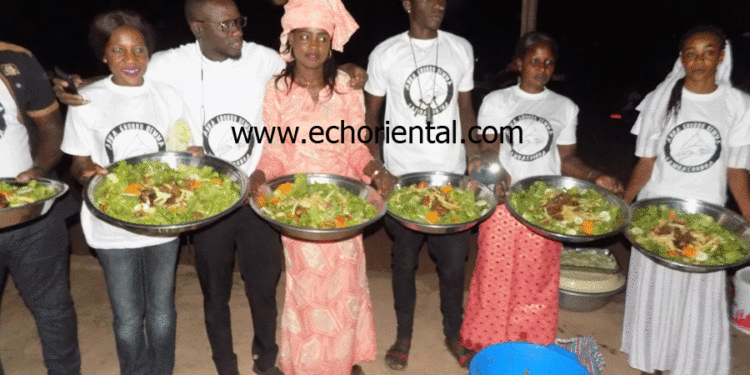 Fin d’année à Tamba : L’Association « Anka Gnokho Demma »  distribue un dîner copieux aux  enfants talibés des Daaras