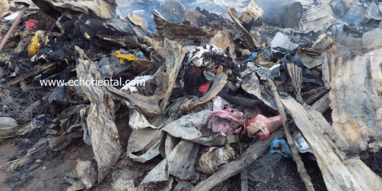 PHOTOS : Incendie du marché central de Tamba, les Sapeurs encore sur les lieux