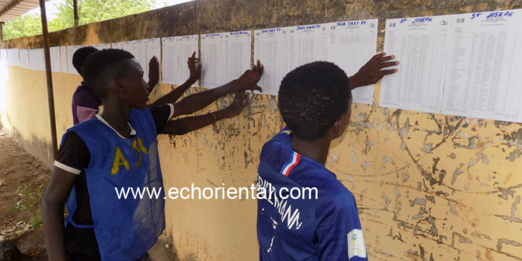 Les résultats du CFEE 2019 sont affichés dans les I.E.F: La région de Tambacounda fait 48,48% et perd plus de 2 points