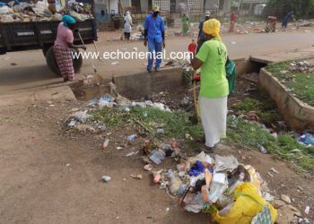 Lendemain Tabaski à Tamba : opération de nettoyage, la Mairie, l’Ucg et Fera au front pour dégager les déchets des lieux de production
