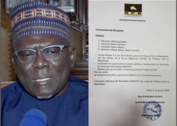 Officiel: Moustapha Diakhaté exclu de l’APR (DOCUMENT)
