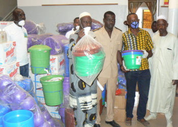 Lutte contre Covid-19 à Tamba : L’Association « Am Bé Koun » Solidarité met plus de 4,3 millions en produits et matériels pour des communes