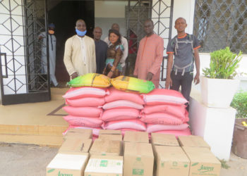 Covid-19 à Tamba: L’ambassadeur Itinérant, Fodé Sylla a remis au CRGE une aide en denrées alimentaires