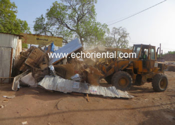 Lutte contre le Covid-19 : Opération de déguerpissement du  marché central  de Tamba