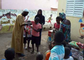 Tambacounda :Yaqub Sylla, d’Amana Projetc/Sénégal, eu chevet des enfants de l’orphelinat « Eudeukeur »