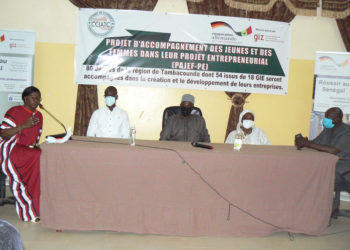 Tambacounda : La Chambre de commerce et la GIZ déroulent le PAJEF-PE/80 jeunes et femmes pour des projets entrepreneurials.