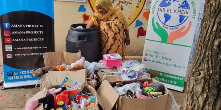 Tamba : Amana Projets et Dir El Kheir au chevet de l’orphelinat « Eudeukeur » pour un don en vêtements et jouets
