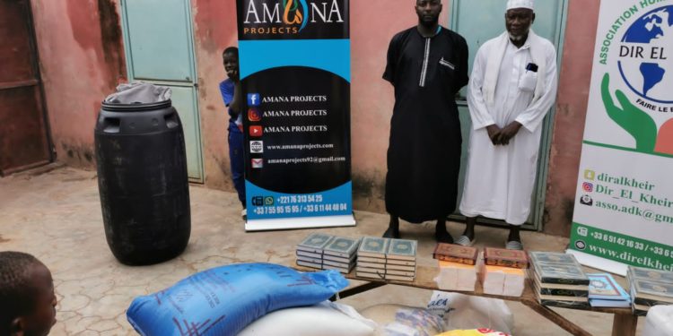 Tambacounda : L’école coranique d’Ahmed Sylla reçoit un appui en exemplaires de Coran, denrées alimentaires…