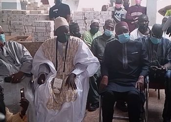 Tamba: Achèvement des travaux de construction de la mosquée mouride, le ministre Sidiki Kaba remet 5 millions, des carreaux et moquettes.