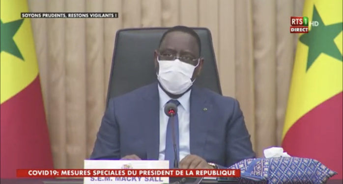 Le message du président Macky Sall décrétant l&rsquo;État d&rsquo;urgence :  » « L&rsquo;heure est grave! J&rsquo;en appelle à la mobilisation générale dans un élan solidaire… »