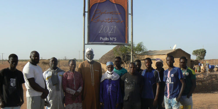 Tambacounda: Amana Projects Sénégal au quartier « Guinaw Rail » de Koumpentoum pour le puits N°5