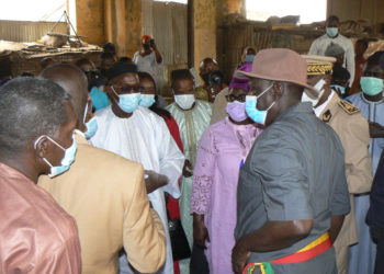 Tamba : Tournée ministre du commerce/Le Député Maire Mame Balla Lô plaide pour la modernisation du marché central.