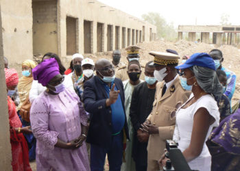 Tamba : Tournée ministre du commerce/Le PCD Sina Cissokho pour la fin des travaux et l’ouverture du marché sous régional des femmes en avril prochain.