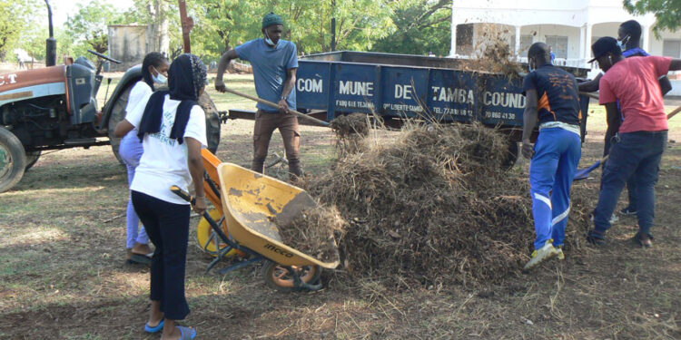 Tamba : « Set-Setal/L’association des Jeunes du Changement (AJC) du quartier Plateau rend propre la préfecture