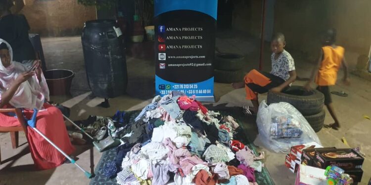 Tambacounda : L’association « Amana Projects » au chevet des enfants de « Kakaran Sénégal »/Des dons en vêtements-kits alimentaires remis