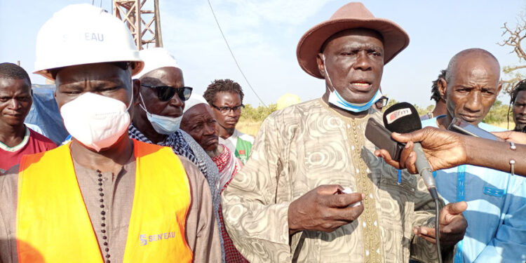 Tamba : 3e château d’eau de la ville/Le Député Maire Mame Balla Lô procède au lancement des travaux de construction