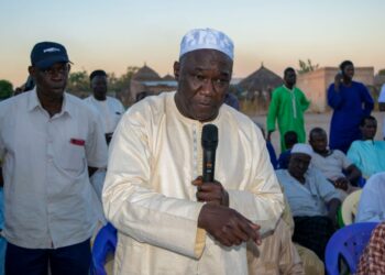 Locales 2022 à Tamba : (Publireportage)/Photos/le candidat Papa Banda Dièye à la rencontre des populations de la commune