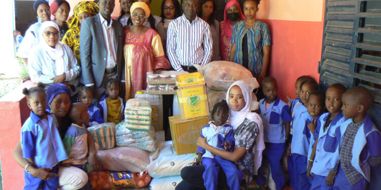 Tamba : L’association Tambacounda de Reillanne dote la cantine scolaire de la maternelle municipale  de produits alimentaires
