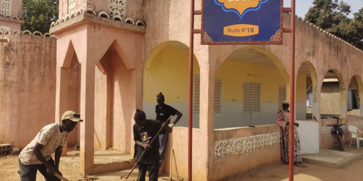 Amana Projects : Opération Kawthar 2022/Les travaux du puits N°18 lancés au quartier Kandialang (Zchor)