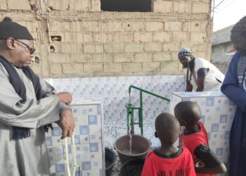 Amana Projects : Le puits N°27 en mini forage de Sor Diagne à Saint Louis, est mis en service