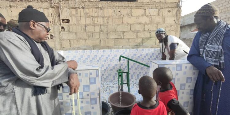 Amana Projects : Le puits N°27 en mini forage de Sor Diagne à Saint Louis, est mis en service