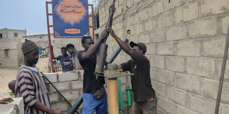 Amana Projects : Les travaux de forage du puits N°27 sont lancés à Saint Louis du Sénégal