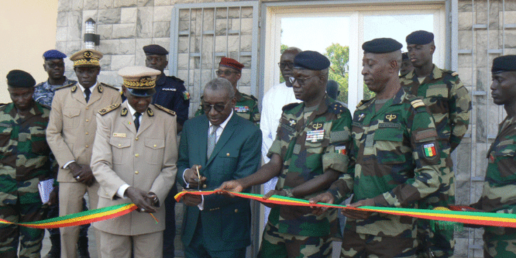 Tamba: Le MFA Sidiki Kaba inaugure d’importantes infrastructures militaires au camp Mamadou Lamine Dramé