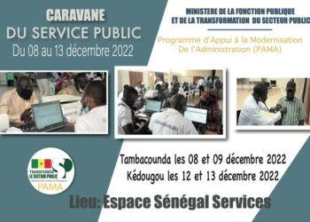 Tambacounda : « Caravane du Service public » les 8 et 9 décembre 2022