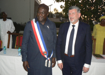 Tamba : Le Maire Papa Banda Dièye reçoit son hôte  Luc Bouard Maire de la Roche-Sur-Yon