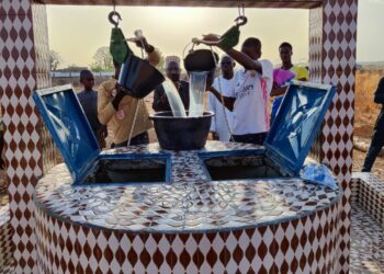 Amana Projects : Le puits N° 2 du village de Bakadadji Niani Makhou en Gambie, est mis en service