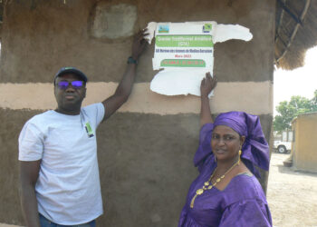 Tamba : Madina Darsalam (Dialacoto) étrenne son 1er grenier traditionnel amélioré (GTA)/ Am Bé Koun Solidarité et ULB Coopération en synergie pour une bonne conservation des semences