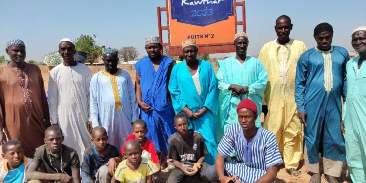 Amana Projects en Gambie: Les travaux de forage du puits N°2 de Bakhadaji, lancés