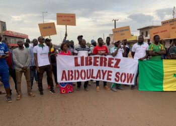 Kédougou : Marche pacifique/ La section PASTEF exige la libération de leur coordonnateur Abdoulaye Sow
