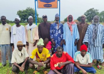Amana Projects en Gambie : Le forage du puits N°9 de Sinthiou Alassane ou Madina Ndiayéne, lancé