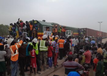 Tambacounda : [Vidéo] Le 1er train marchandises arrive avec ses 14 wagons
