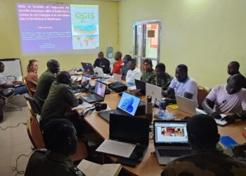 Tambacounda : ULB-C/Des agents du Parc National de Niokolo Koba et d’autres services, outillés sur l’application des nouvelles technologies (QGIS et drone) dans le suivi écologique