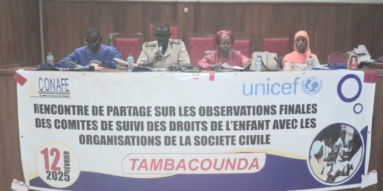 Tambacounda : La CONAFE partage des observations finales des comités de suivi des droits de l’enfant.