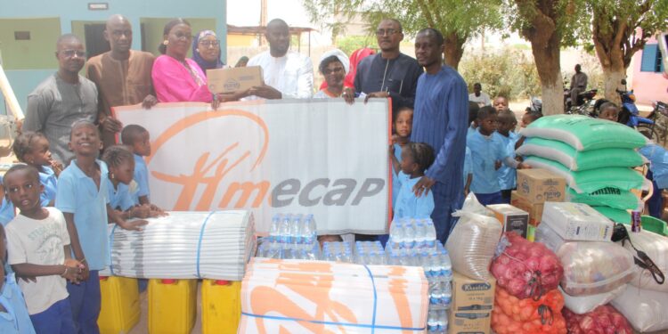 Tambacounda : La MECAP remet un important lot de denrées à l’école d’application  maternelle municipale