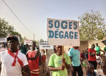 Koumpentoum : Marche pacifique pour exiger le départ de la SOGES et le retour de l’eau dans les ménages.